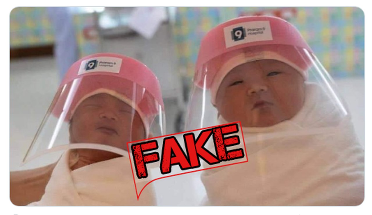 Imagem que mostra bebês fazendo curso de solda no Senai é fake