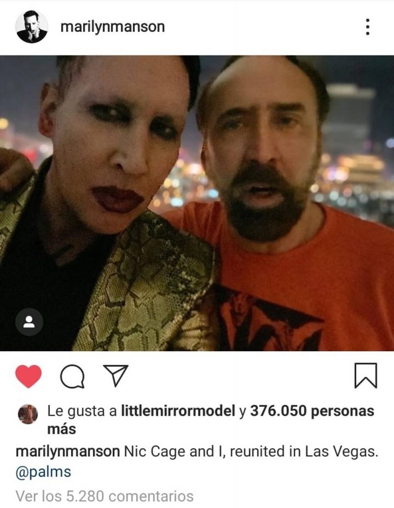 Marilyn manson nicolas cage