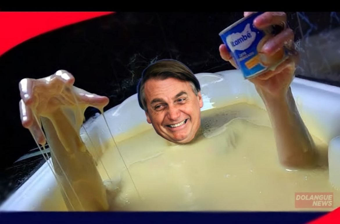 Depois da banheira de Nutella, Bolsonaro inova com banheira de leite condensado