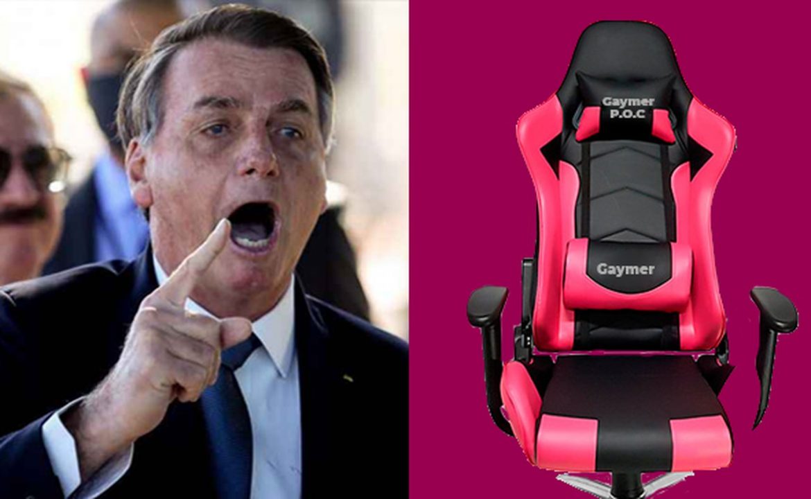 Bolsonaro quer proibir cadeiras gaymer: “Quando vê tá sentando em outras coisas”